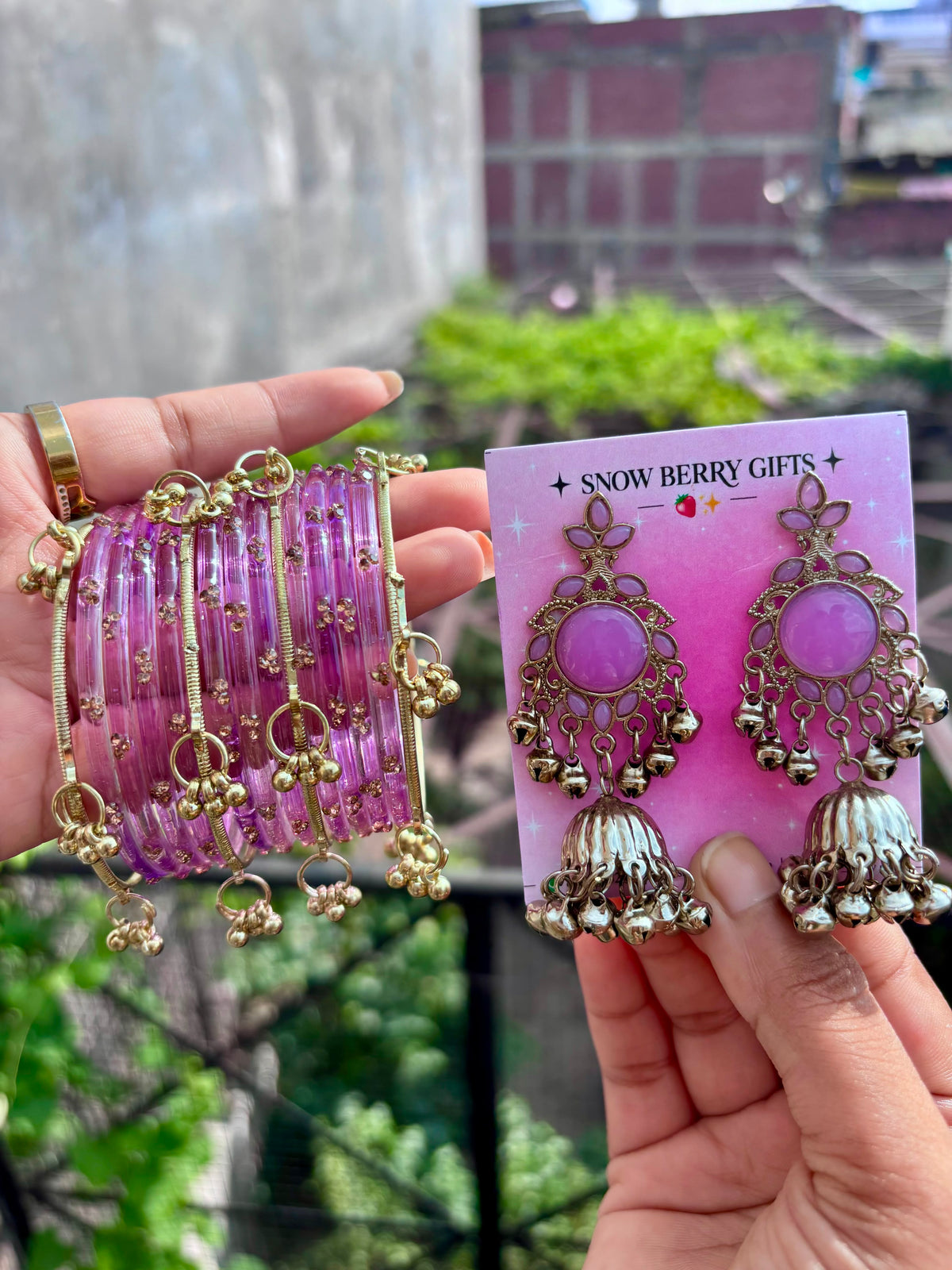{ Kashmiri } Jhumka and Chudi set ππ