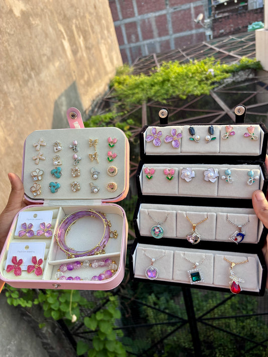 { Premium }Cute Jewellery Gift Box for Girls | Earrings, Bangles, Bracelet & Necklace 💖