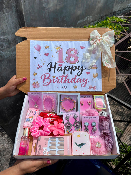 { Luxury } 18 pink theme birthday hamper 💝💗