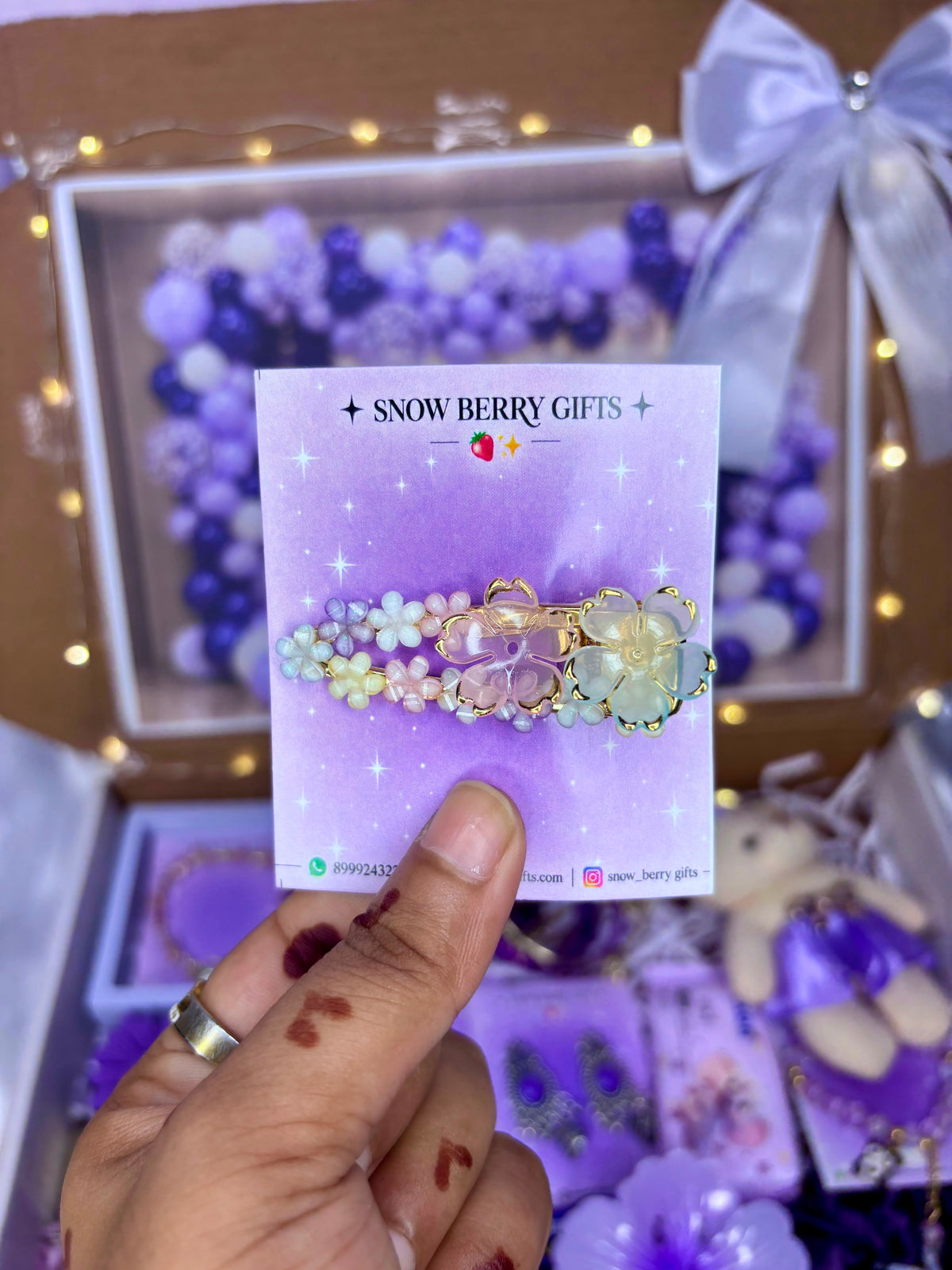 { Premium } Purple theme birthday hamper 💞💖