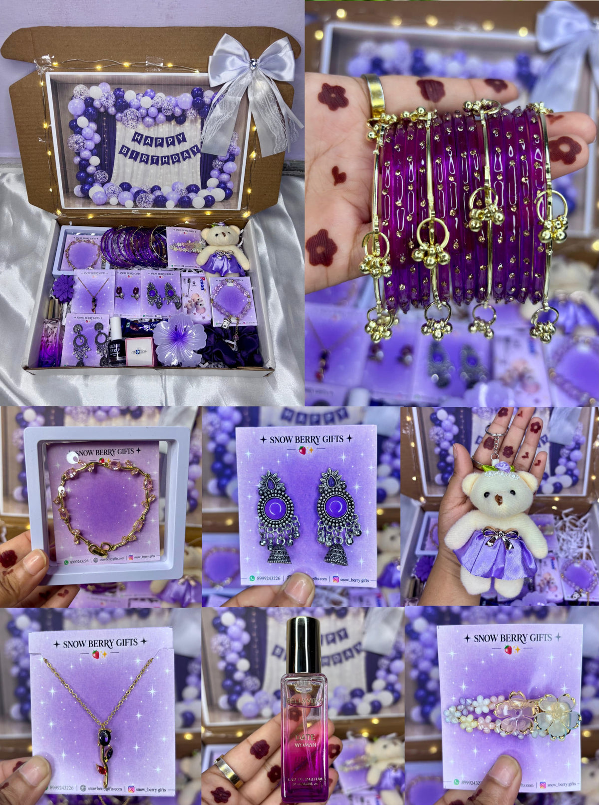 { Premium } Purple theme birthday hamper 💞💖