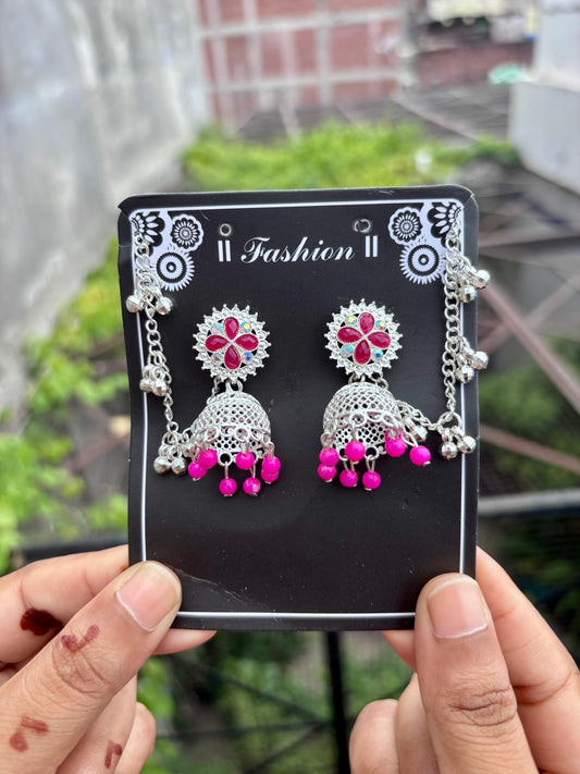 { Luxury } Stone Chain Jhumka ✨