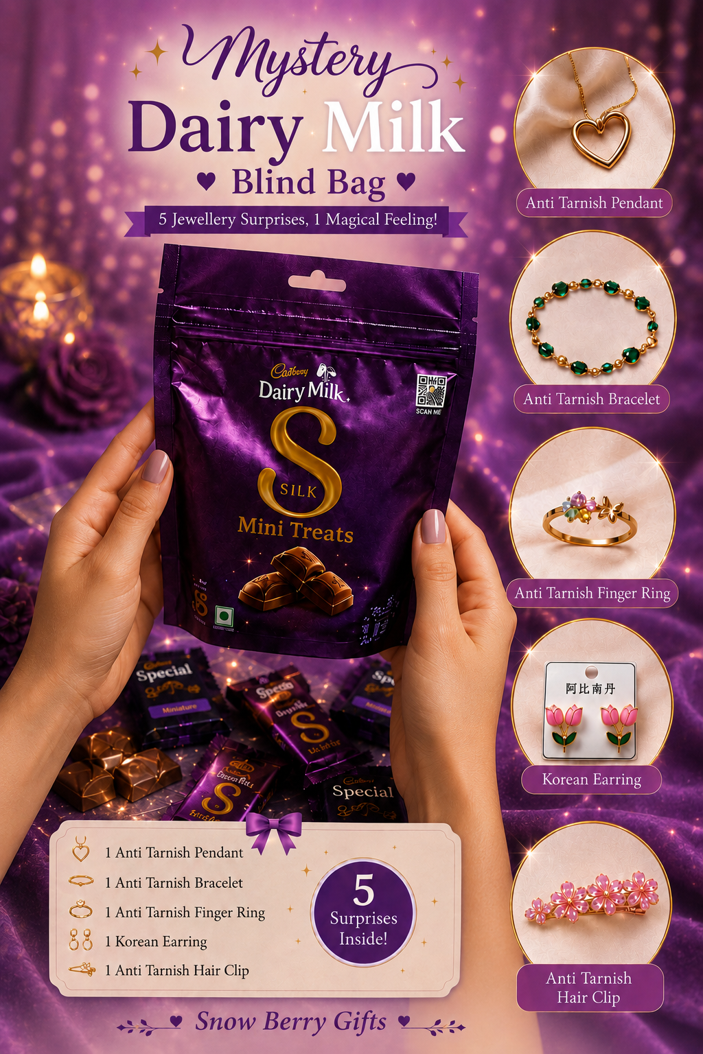 { Premium }  Suprise Jewellery chocolate 🍫 💖✨