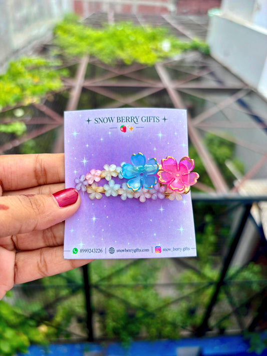 { Premium } Hair clip 💜🤍🩷