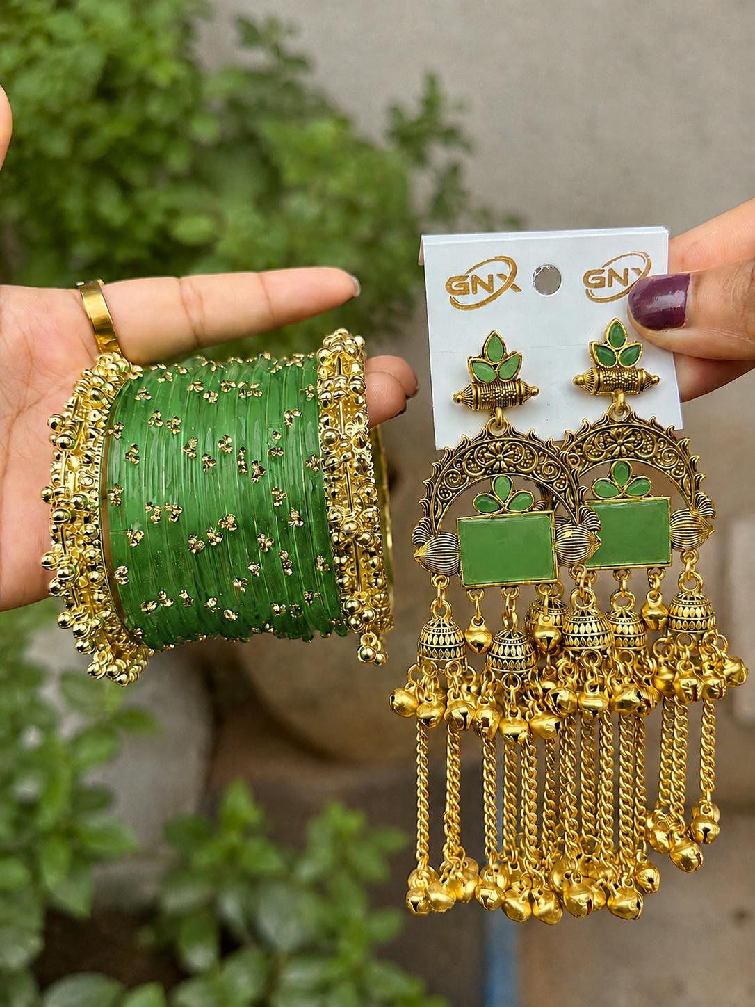 { Kashmiri } Jhumka / Bangels set ✨💕