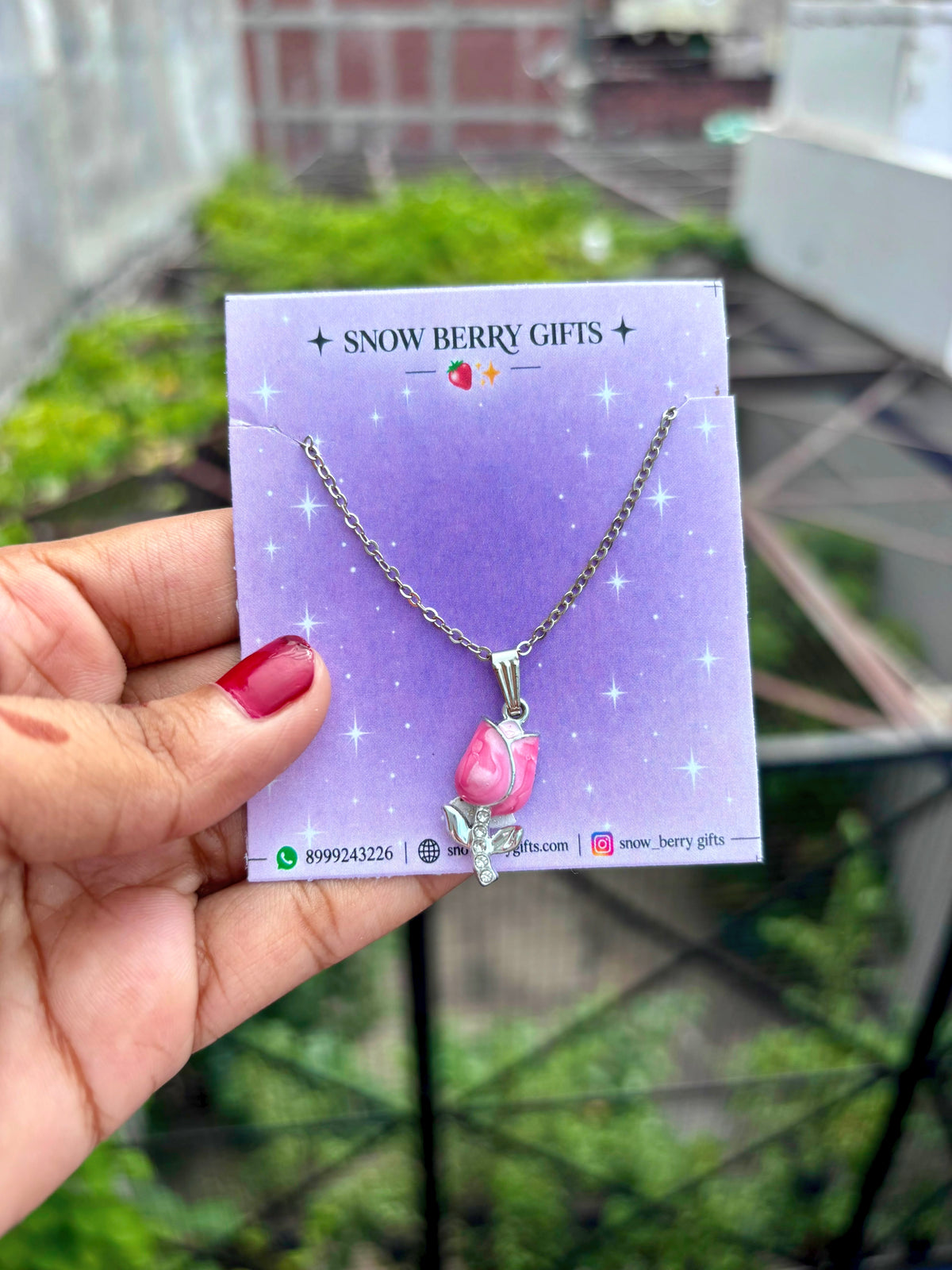 { Flower } pendant