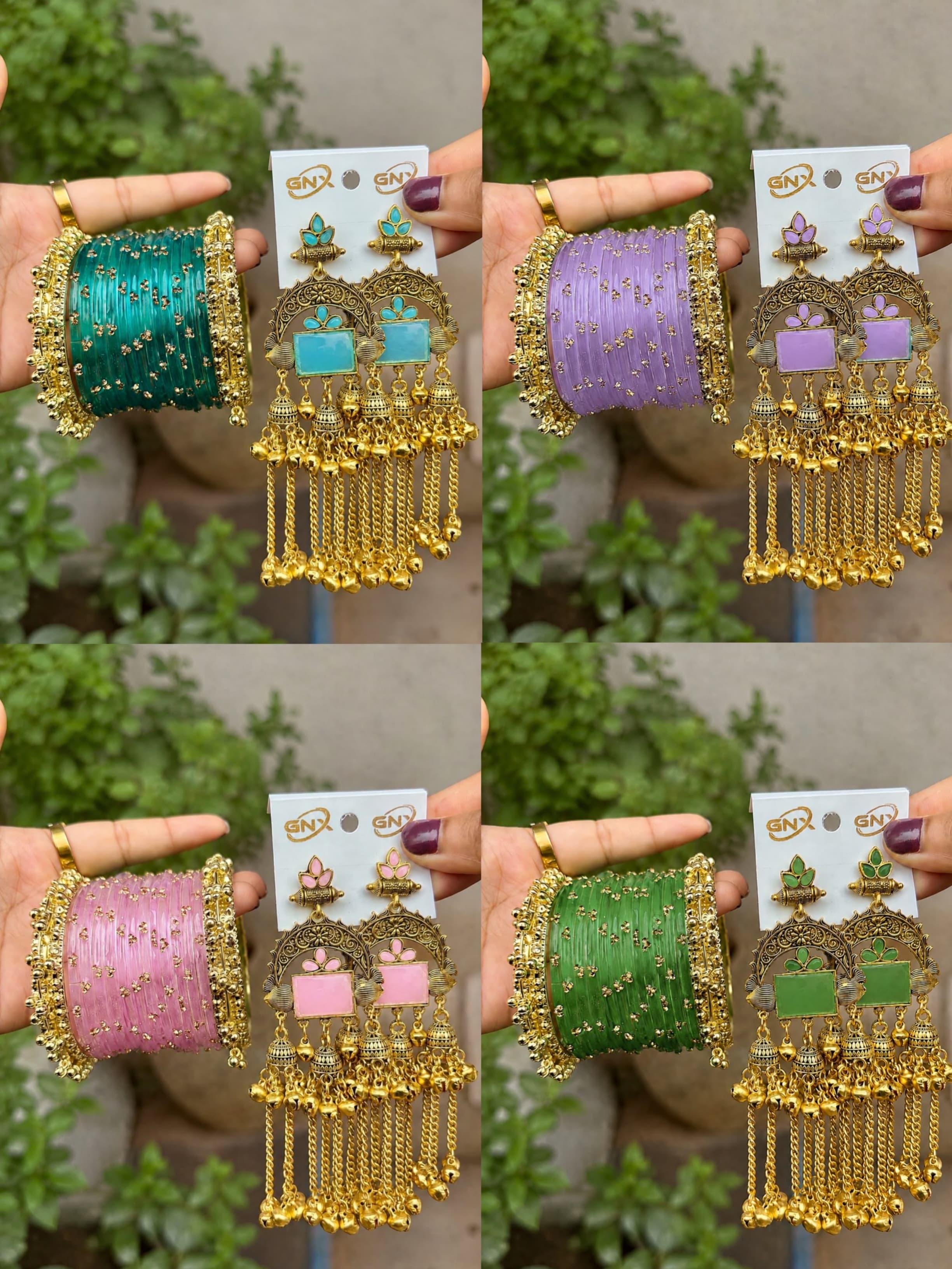 { Kashmiri } Jhumka / Bangels set ✨💕