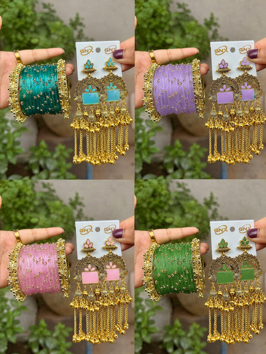 { Kashmiri } Jhumka / Bangels set ✨💕