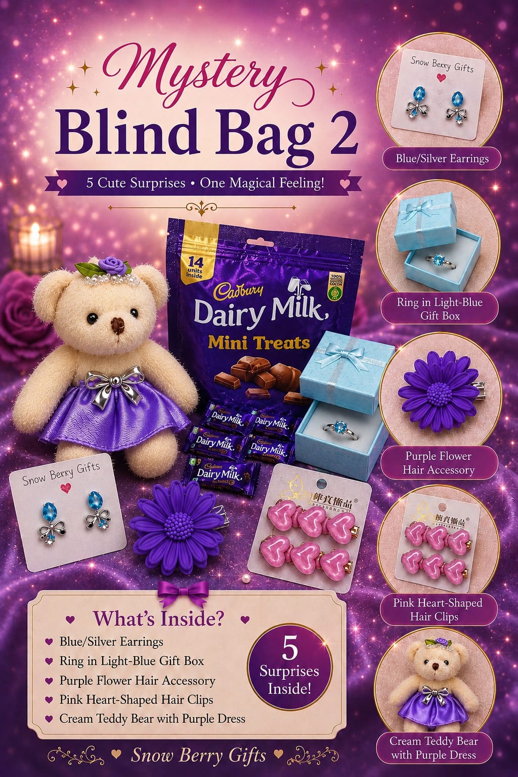 { Mystery } Blind bag 2 Dairy milk 🪞💓🌸