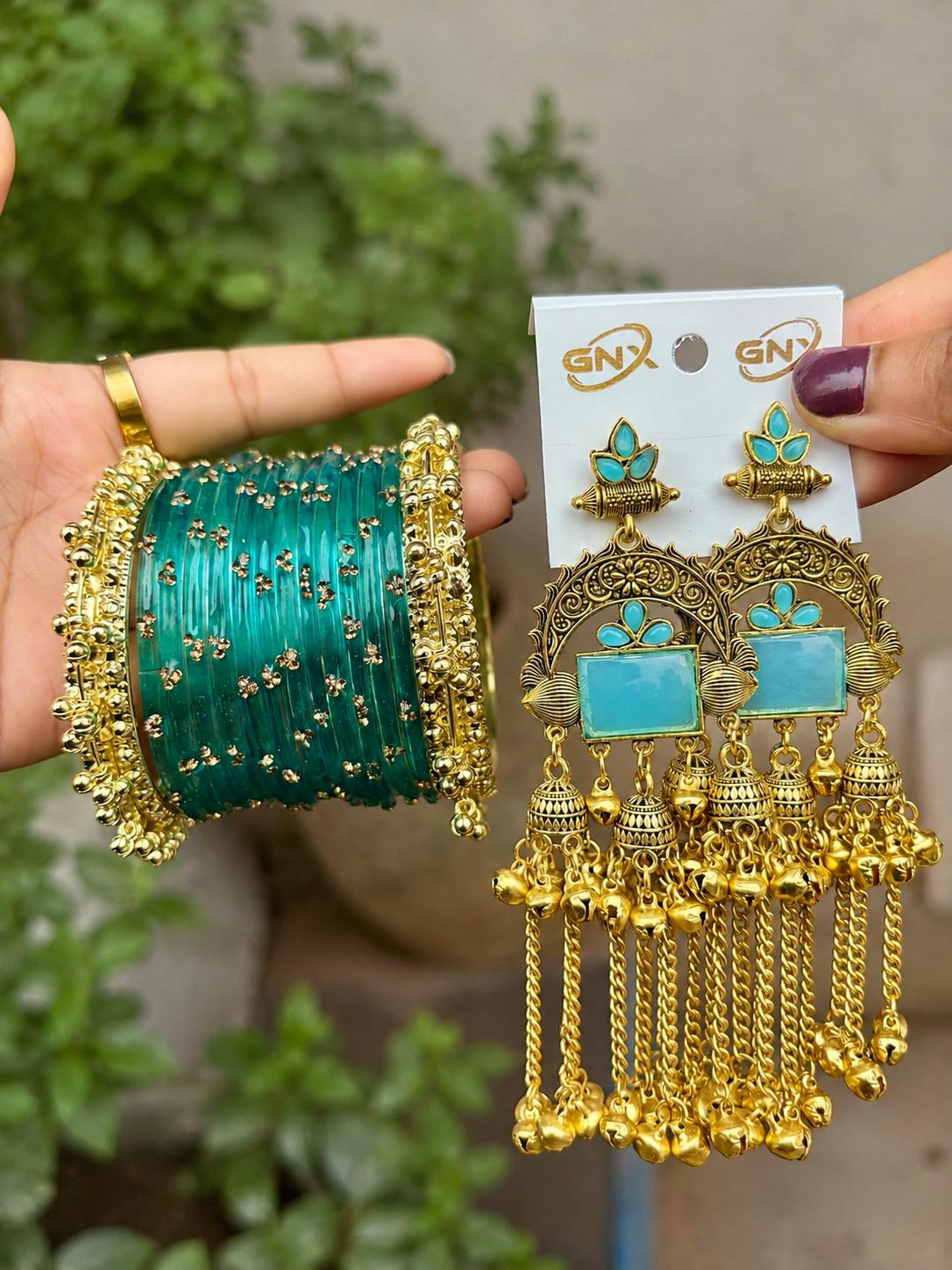 { Kashmiri } Jhumka / Bangels set ✨💕