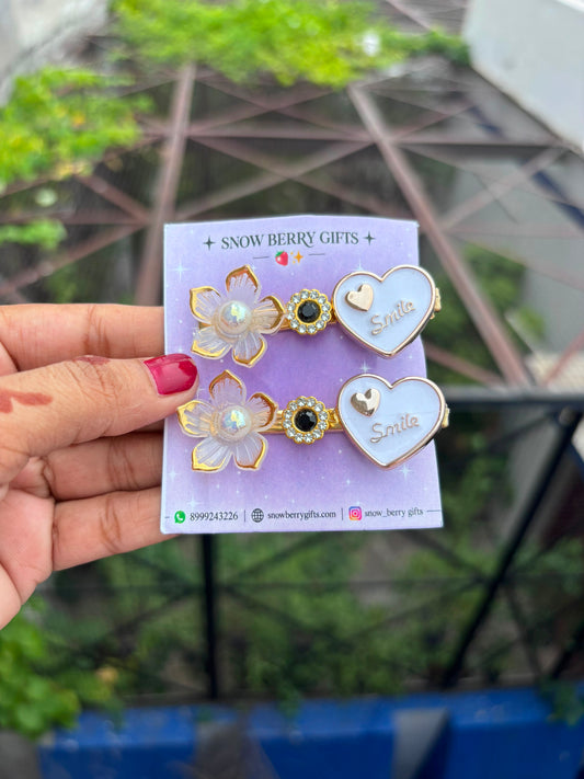 White Heart Clip 🤍✨